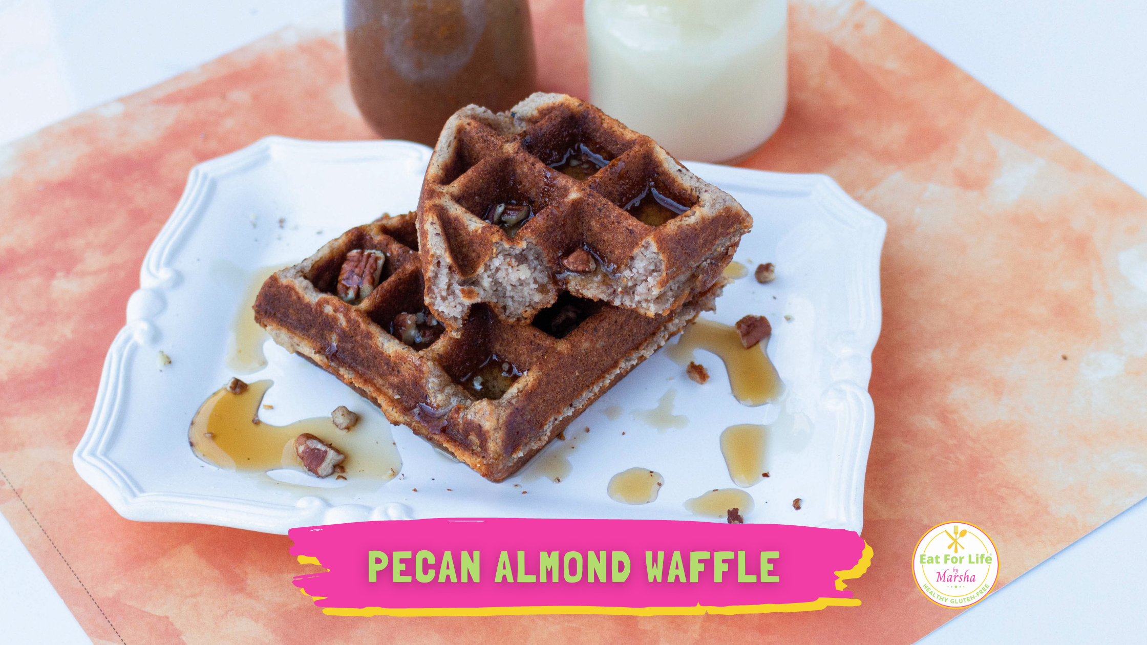 Pecan Almond Waffle | Eat For Life By Marsha