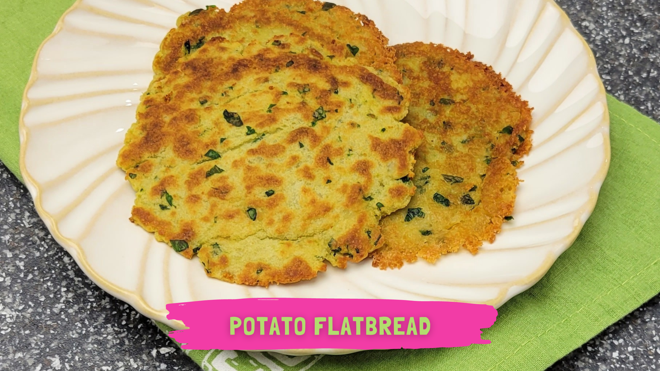 Potato Flatbread made with Oat Flour | Eat For Life By Marsha